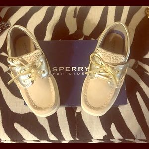 Brand new in box girls size 12 bluefish Sperry’s.